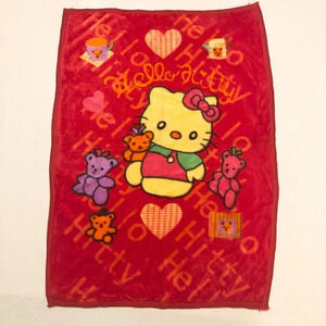 Hello Kitty Fleece Baby Blanket  43 x 31 Inch Size